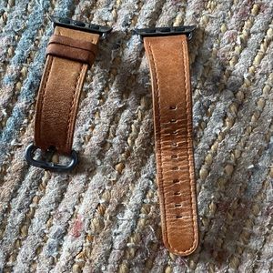 Leather cognac Apple Watch band